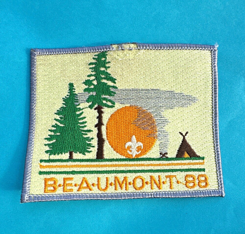 Boy Scouts Beaumont 1988 Camp Patch Embroidered Badge Single Unit